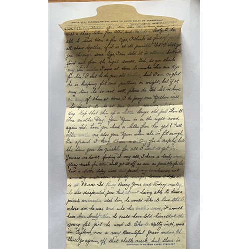 99 - KG VI 2 1/2p Prisoner Of War Post Air Letter,  Kriegsgefangenenpost to Biberach Internment Camp, pos... 