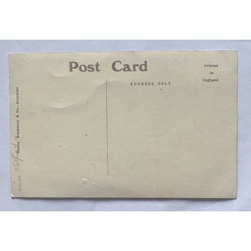 108 - Real photographic postcard by Banks Brownsey & Co. Guernsey, Old Guernsey Militia Band.