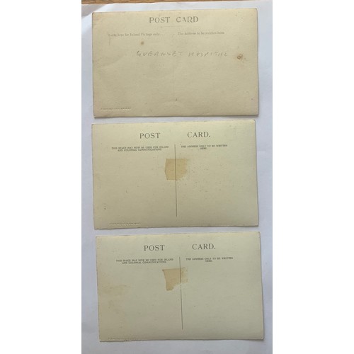 109 - Three real photographic postcards by Banks Brownsey & Co. Guernsey, showing the interior wards of th... 