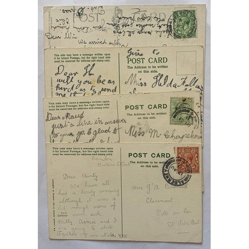 155 - Four Alderney comic postcards (4).
