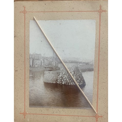 170 - Two photographs circa 1893, St Peter Port Harbour Guernsey (2).