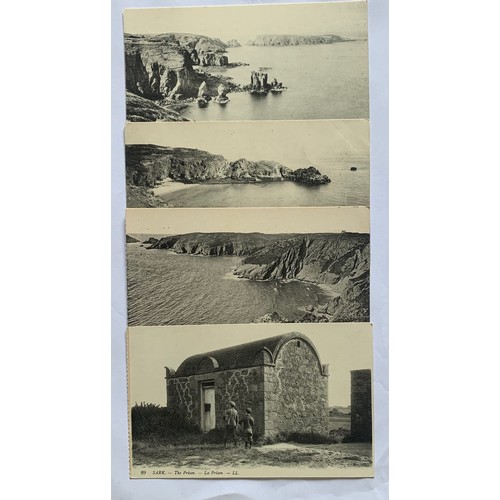 151 - A collection of twelve  Sark LL series black and white postcards, Numbers 2 (two different), 4, 10, ... 