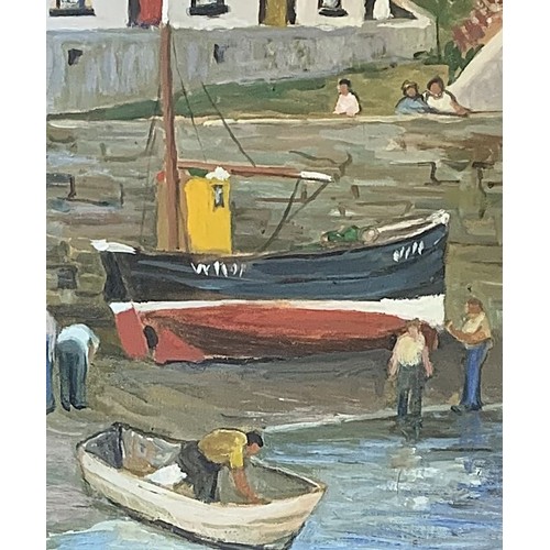 7 - English School, 20th century, Harbour at low tide, oil on canvas 40 x 30cm. * Provenance Frost & Ree... 