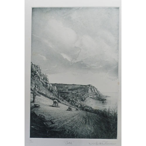 41 - Michael A. Richecouer (British born 1946),  Cotil Jersey, etching, signed, titled and numbered 22/20... 