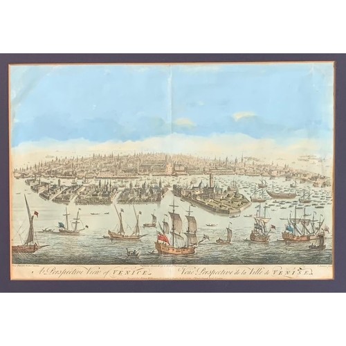 149 - John Bowles (circa 1701-1774) after Giorgio Fossati (Italian 1705-1786) A perspective of Venice, eng... 