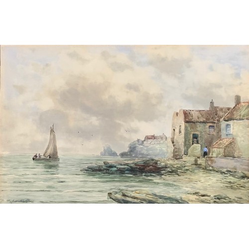 159 - John Hamilton Glass ARSA (Flourished 1890-1925) A bit of St Monans Scotland, watercolour signed lowe... 