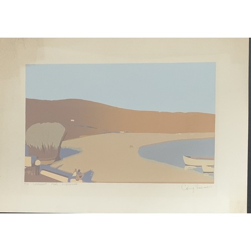 48 - Guy Vaesen (Belgian 1912-2002) Lament for Mykonos & The coast of Kimolos, limited edition silkscreen... 