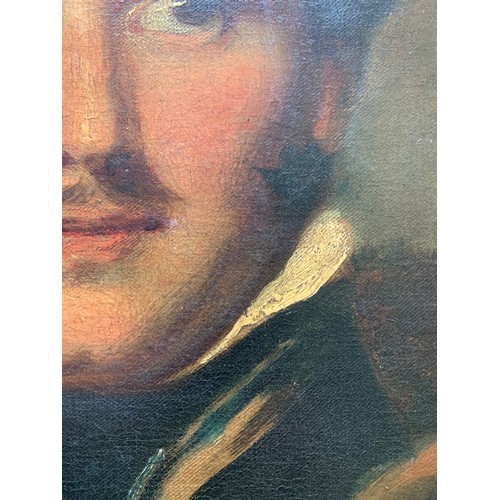 194 - 19th century English school, Lord Byron, unsigned, 76 x 63cm. * Believed to be an Oleograph.