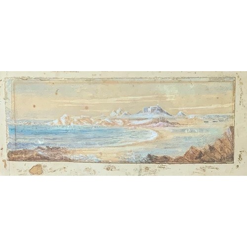 198 - A.B.Carey (Naftel School 19th century) West coast Guernsey, watercolour heightened with white, signe... 