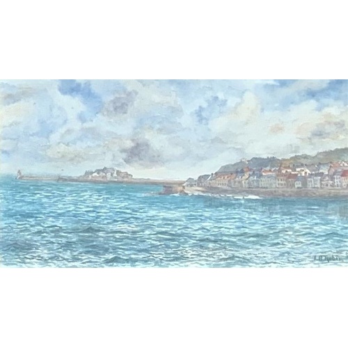 42 - I.B.Robin, (20th century) La Salerie Guernsey, watercolour, signed lower right, 14 x 24 cm.