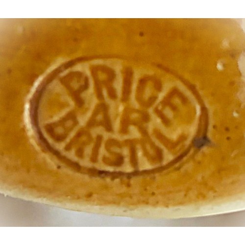 57 - Guernsey stoneware footwarmer, transfer printed Le Cheminant Guernsey, 3 pint size, with original sc... 