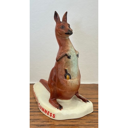 11 - Carlton Ware ceramic Kangaroo with a bottle in it's pouch and the slogan My Goodness - My Guinness, ... 