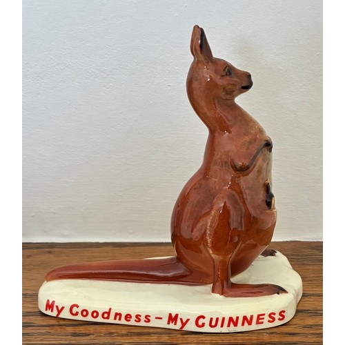 11 - Carlton Ware ceramic Kangaroo with a bottle in it's pouch and the slogan My Goodness - My Guinness, ... 