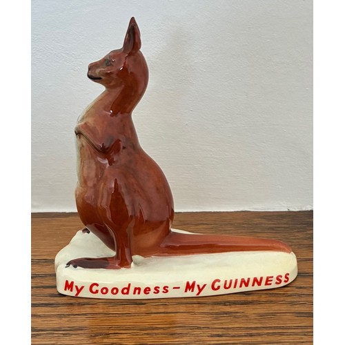 11 - Carlton Ware ceramic Kangaroo with a bottle in it's pouch and the slogan My Goodness - My Guinness, ... 
