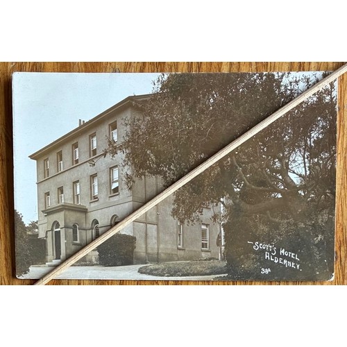 124 - Real photographic postcard, Scott's Hotel Alderney.