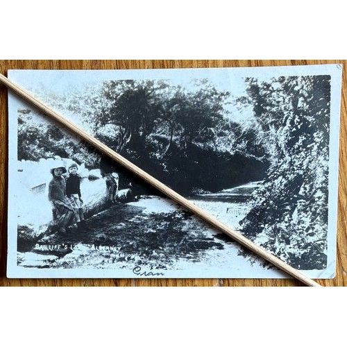 125 - Real photographic postcard, Bailiffs Lane, Alderney.