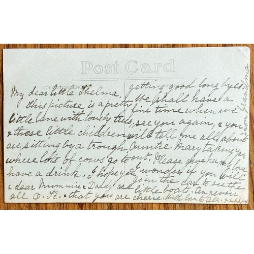 125 - Real photographic postcard, Bailiffs Lane, Alderney.