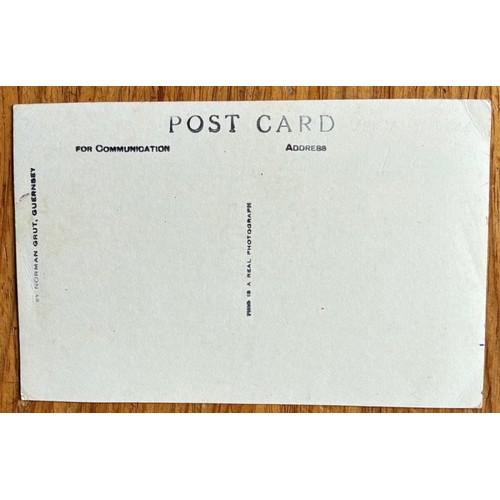 127 - Real photographic postcard by Norman Grut Guernsey - Belle Vue Hotel Alderney.