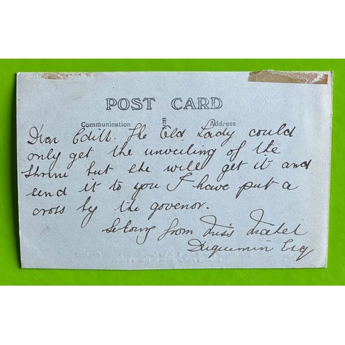 130 - Real photographic postcard by Thomas Bramley Guernsey, Unveiling of War Shrine St Peter Port Guernse... 