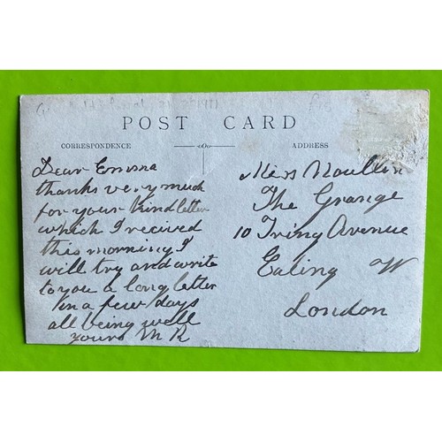 131 - Real photographic postcard. - Top of The Grange Guernsey - The funeral of General Auld, 21st Februar... 