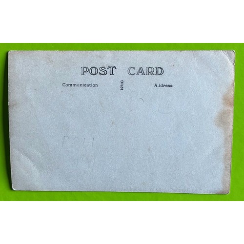 132 - Real photographic postcard by Thomas Bramley Guernsey, Au Revoir - Lads of the Royal Guernsey Light ... 