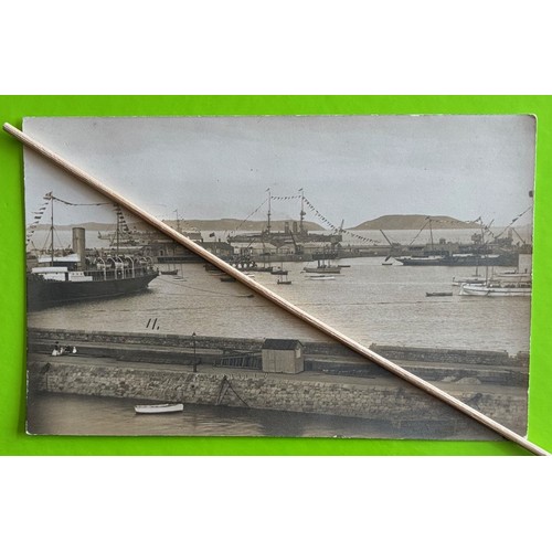 141 - Real photographic postcard by T.A.Grut Guernsey, Victor Hugo celebrations in Guernsey 1914.