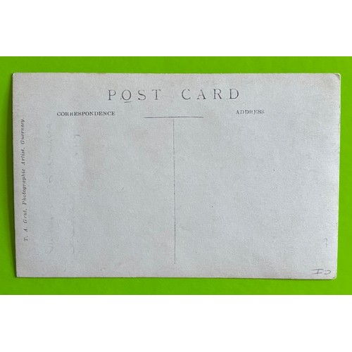 141 - Real photographic postcard by T.A.Grut Guernsey, Victor Hugo celebrations in Guernsey 1914.