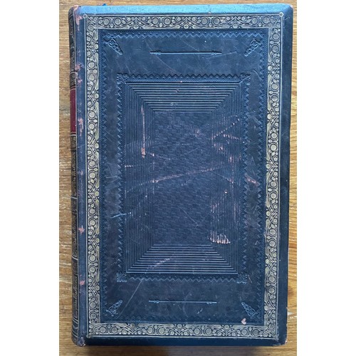 14 - Leather bound 'Sainte Bible', of Guernsey interest, printed in French dated 1777, bound by Thomas Gr... 