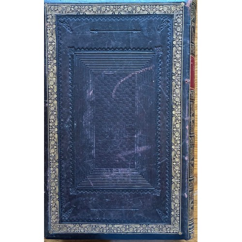 14 - Leather bound 'Sainte Bible', of Guernsey interest, printed in French dated 1777, bound by Thomas Gr... 