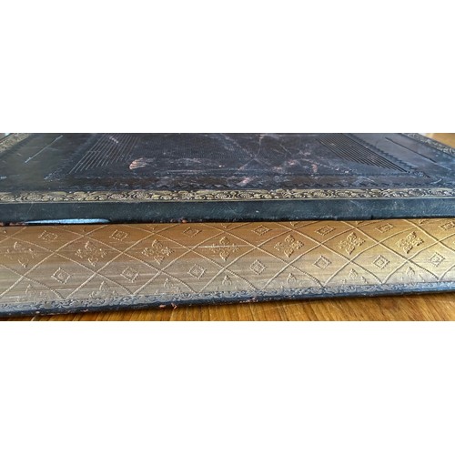 14 - Leather bound 'Sainte Bible', of Guernsey interest, printed in French dated 1777, bound by Thomas Gr... 