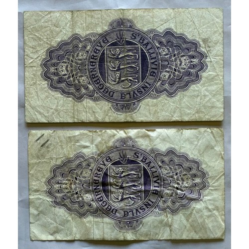 162 - British Banknotes, The States of Guernsey, Ten Shillings, 16K 1875 1st March 1962, together with 23Y... 