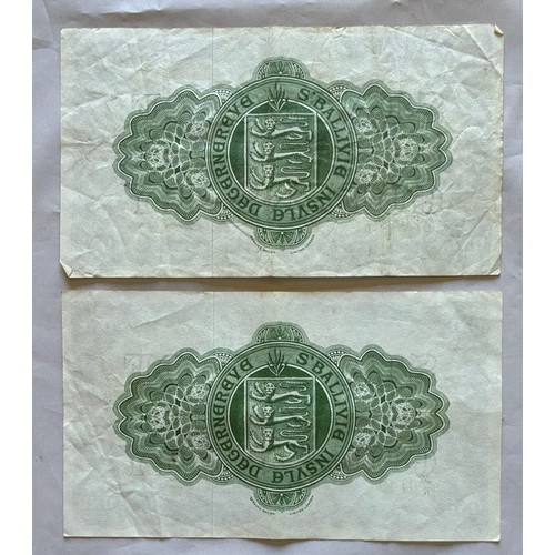 167 - British Banknotes, The States of Guernsey, denomination One Pound, 1st January 1961, signatory Louis... 