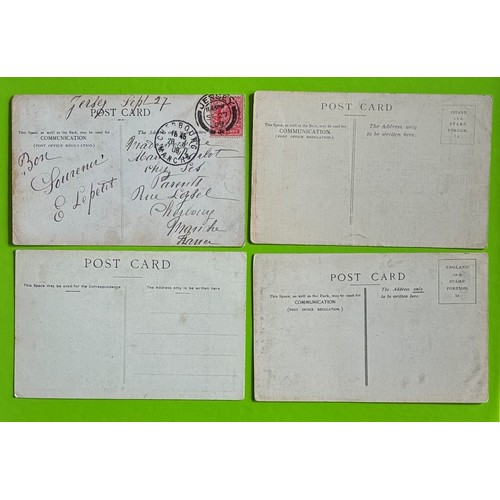 169 - Four printed black and white Allix postcards of Jersey, numbers 10, 18, 107 & 151 (4).