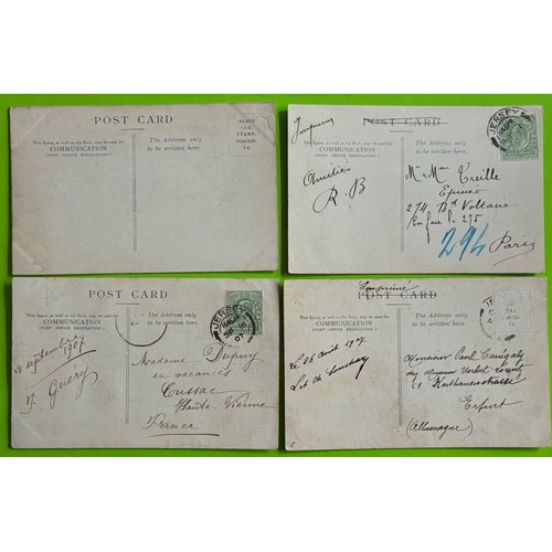 170 - Four printed black and white Allix postcards of Jersey, numbers 12, 14, 15 16 (4).