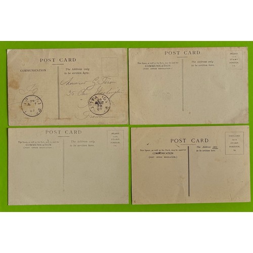 173 - Four printed black and white Allix postcards of Jersey, numbers 48, 51, 57, & 75 (4).