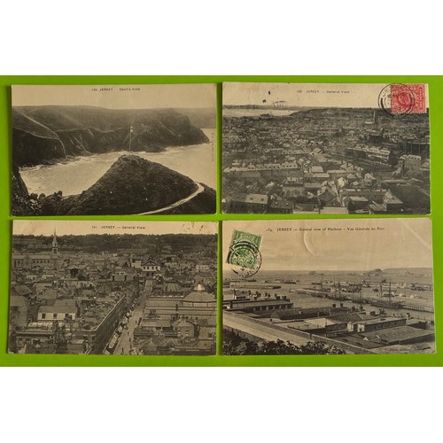 176 - Four printed black and white Allix postcards of Jersey, numbers 134, 139, 141, & 154 (4).