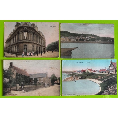 178 - Four printed colour Allix postcards of Jersey, numbers 93, 114, 136, & 178 (4).