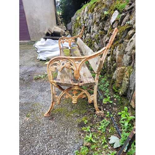 16 - Victorian Cast Iron Bench Ends (for reapir)