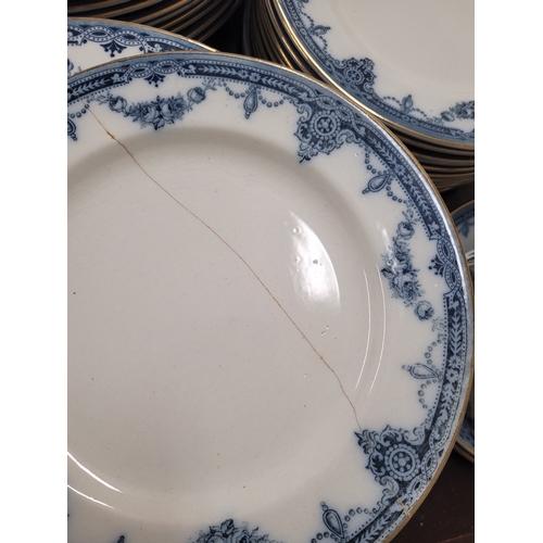 30 - Belmont S Hancock and Sons dinner service set -  4 damaged pieces