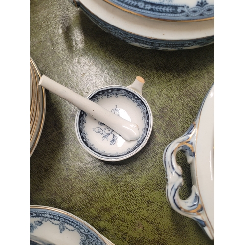 30 - Belmont S Hancock and Sons dinner service set -  4 damaged pieces