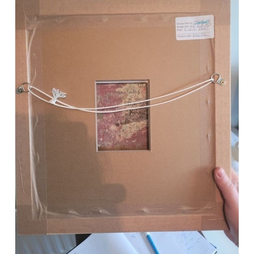 122 - John Kingerlee, signed, Rocks and Flowers, Skibereen 2020 oil and mixed media, image 20x17.5cm frame... 