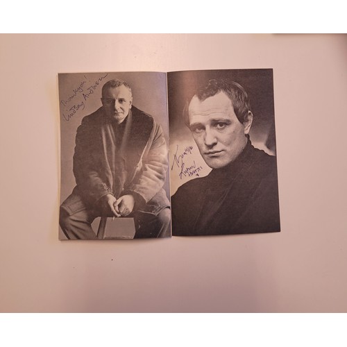 10 - Richard Harris Theatre Program -  Diary of a Mad Man  -  signed by Harris and Lindsay Anderson (Dire... 