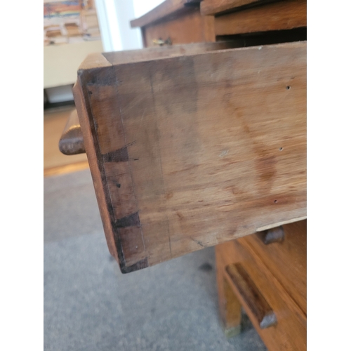 138 - Clerks desk from Munster Arcade Cork, 1920/30s - Manufactured by RLF and CO.