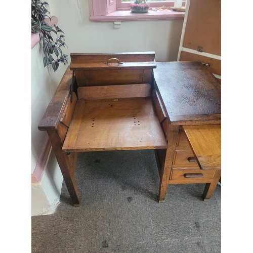 138 - Clerks desk from Munster Arcade Cork, 1920/30s - Manufactured by RLF and CO.