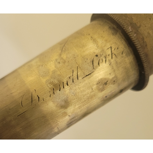 178 - Maritime 1800s telescope marked Cork and Galway.