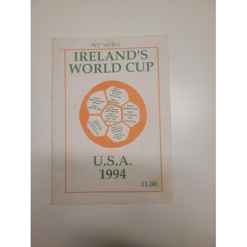 185 - Ireland Italia 90 Autographs, signed IFA football assoc awards program nov.1990
USA 1994 Ireland Son... 