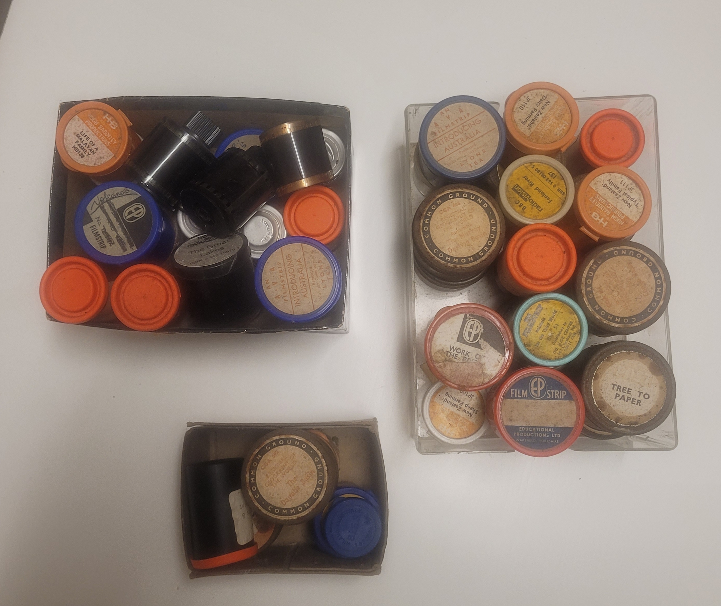 Lot / Collection of geographical film reel.