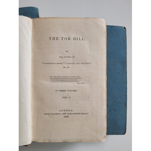 53 - The Tor Hill by Horace Smith - 3 volume set - 1826