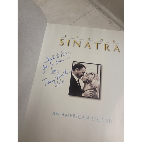 71 - Signed by Nancy Sinatra - 
Frank Sinatra An America Legend by Nancy Sinatra 
1995 W Quay Hayes