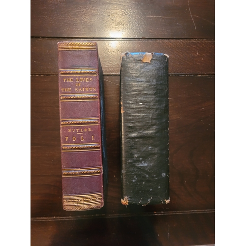 75 - Butler's Lives of the Saints Volume one + Virtues Simplified Dictionary (early 1900s)